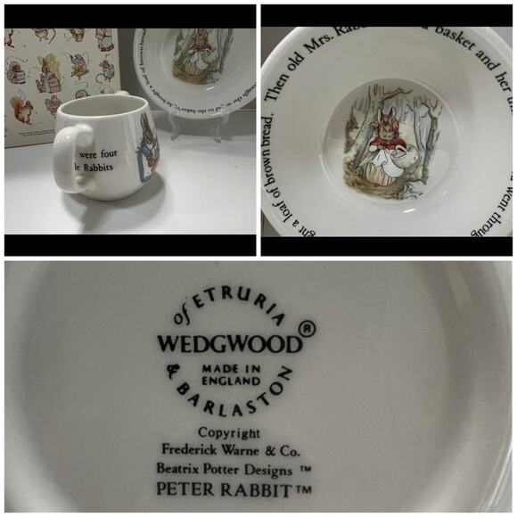 Wedgewood peter rabbit 2 piece - Picture 3 of 3